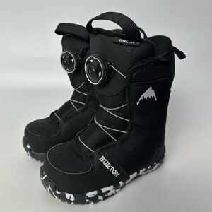 Burton Grom BOA Snowboard Boot Black Kids US 11C
